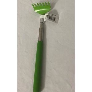 Backscratcher green Rake shape. With four different length extendable up to 20”